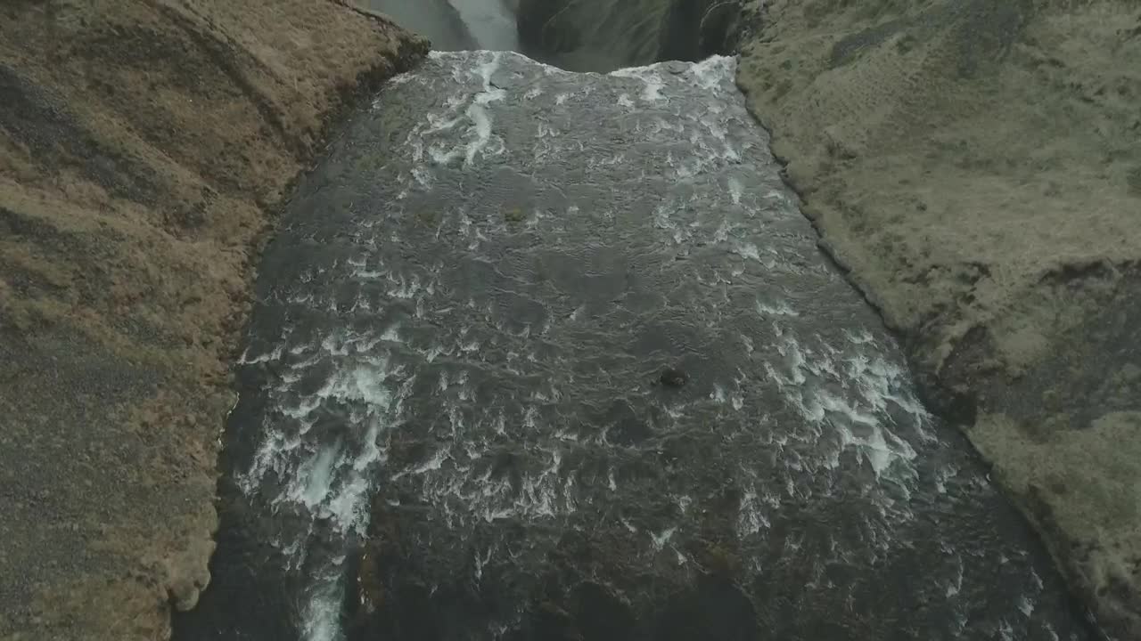 Stock Video Mountain River Leading To A Waterfall Landscape Live Wallpaper