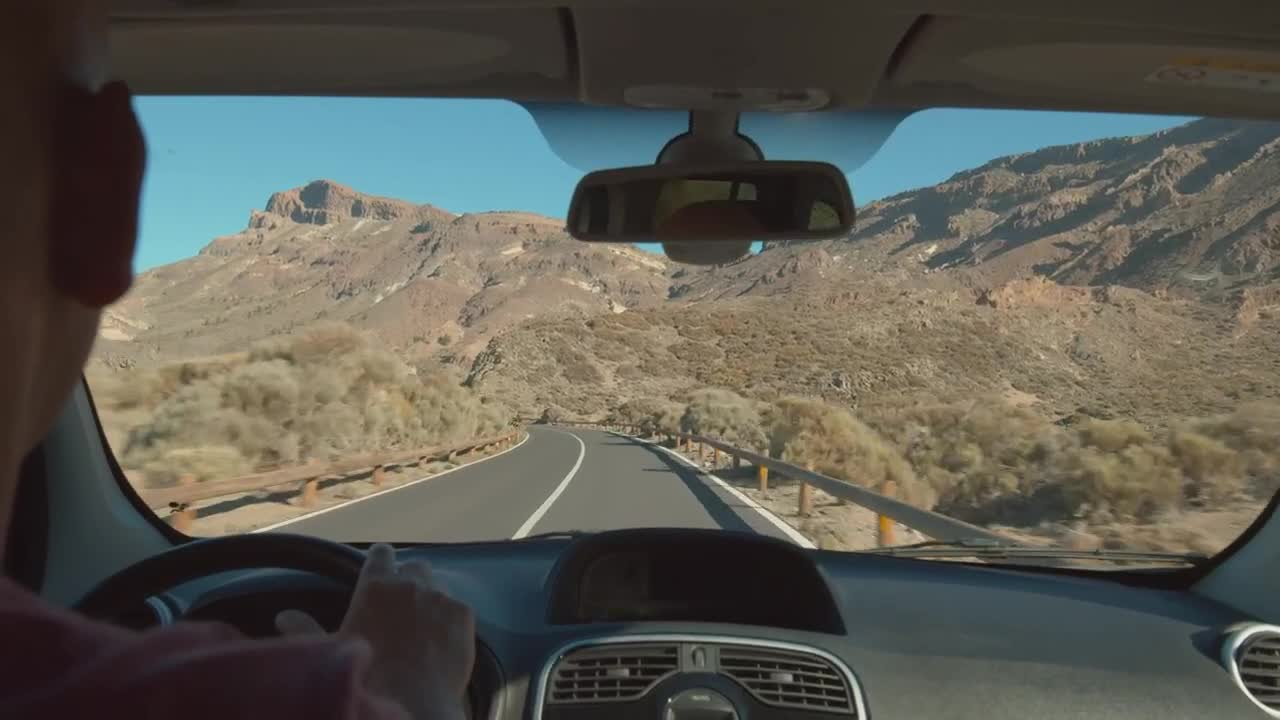 Stock Video Mountain Road Trip Live Wallpaper