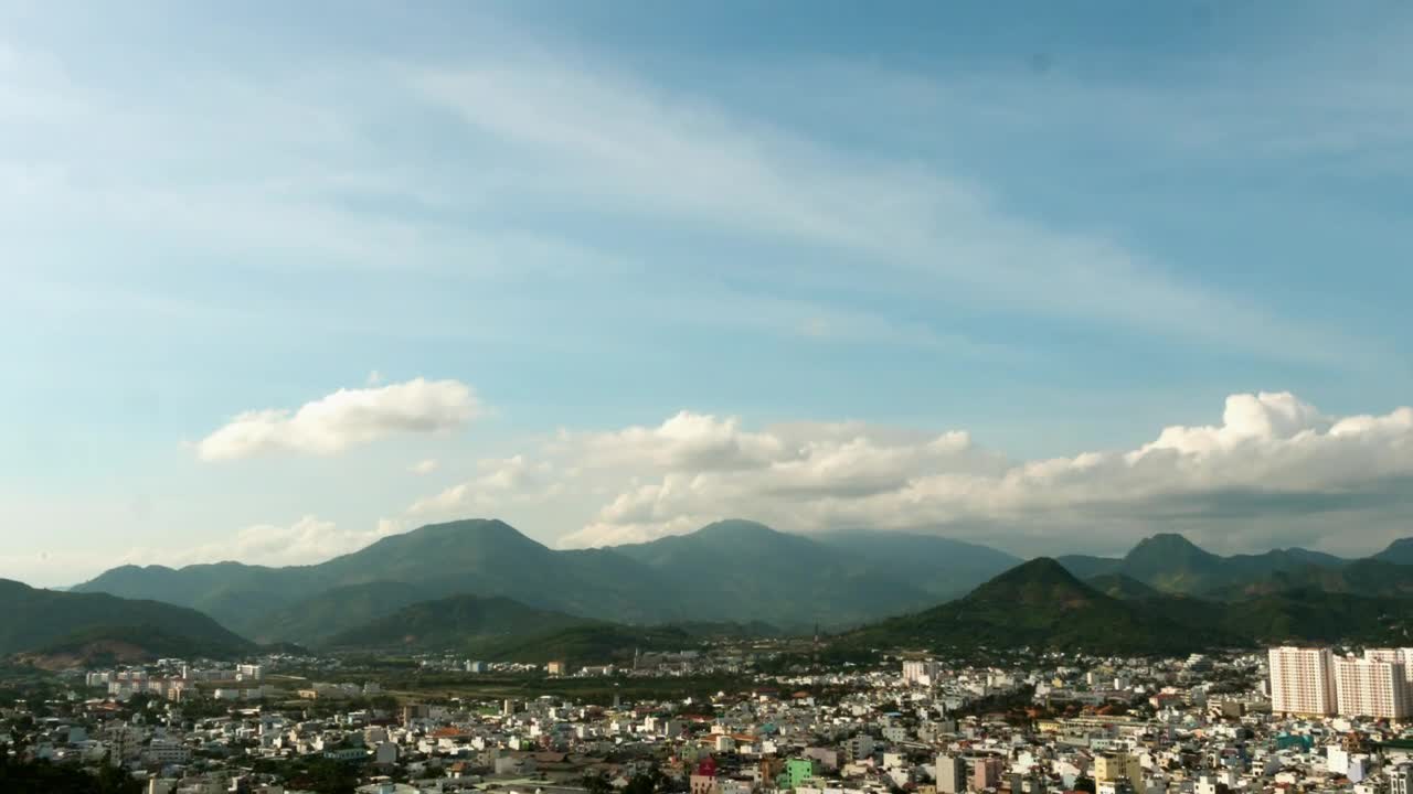 Stock Video Mountain Scape And The City Landscape Time Lapse Live Wallpaper