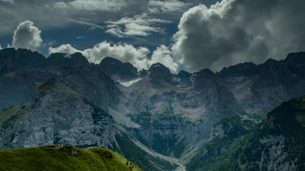 Stock Video Mountainous Area In The Alps Live Wallpaper