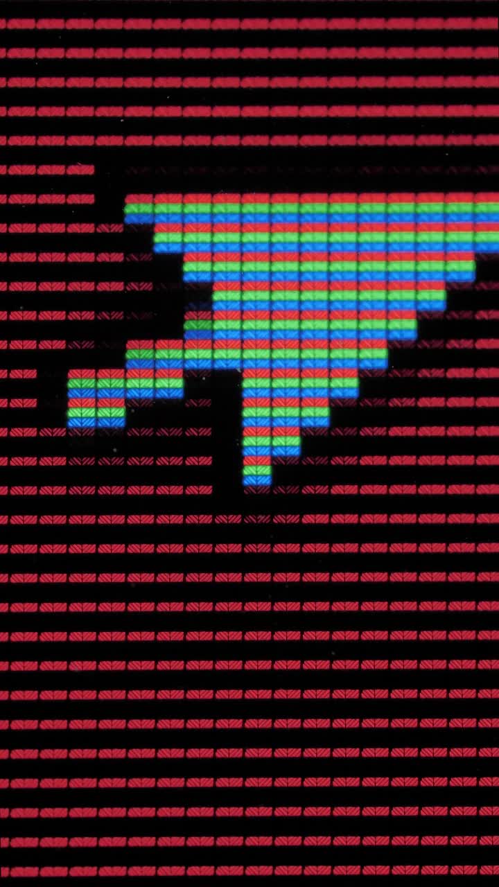 Stock Video Mouse Cursor Seen Very Closely On A Screen Live Wallpaper