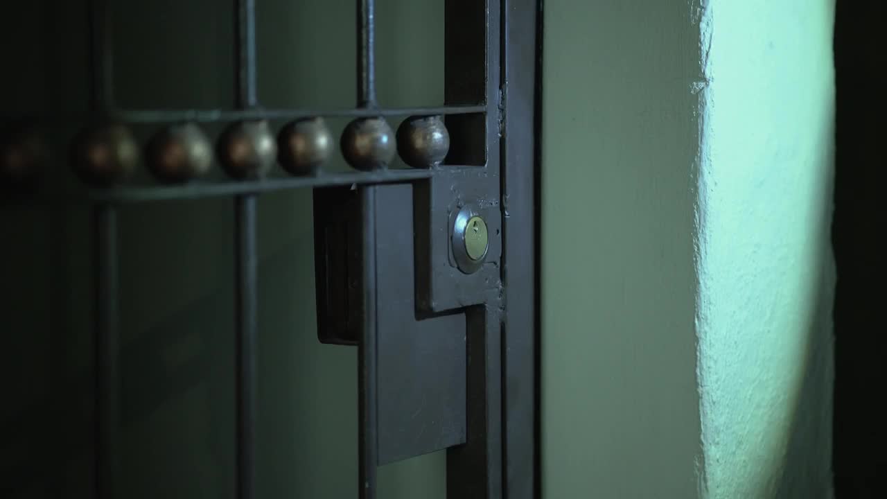 Stock Video Mugger Opening The Lock At Night Live Wallpaper