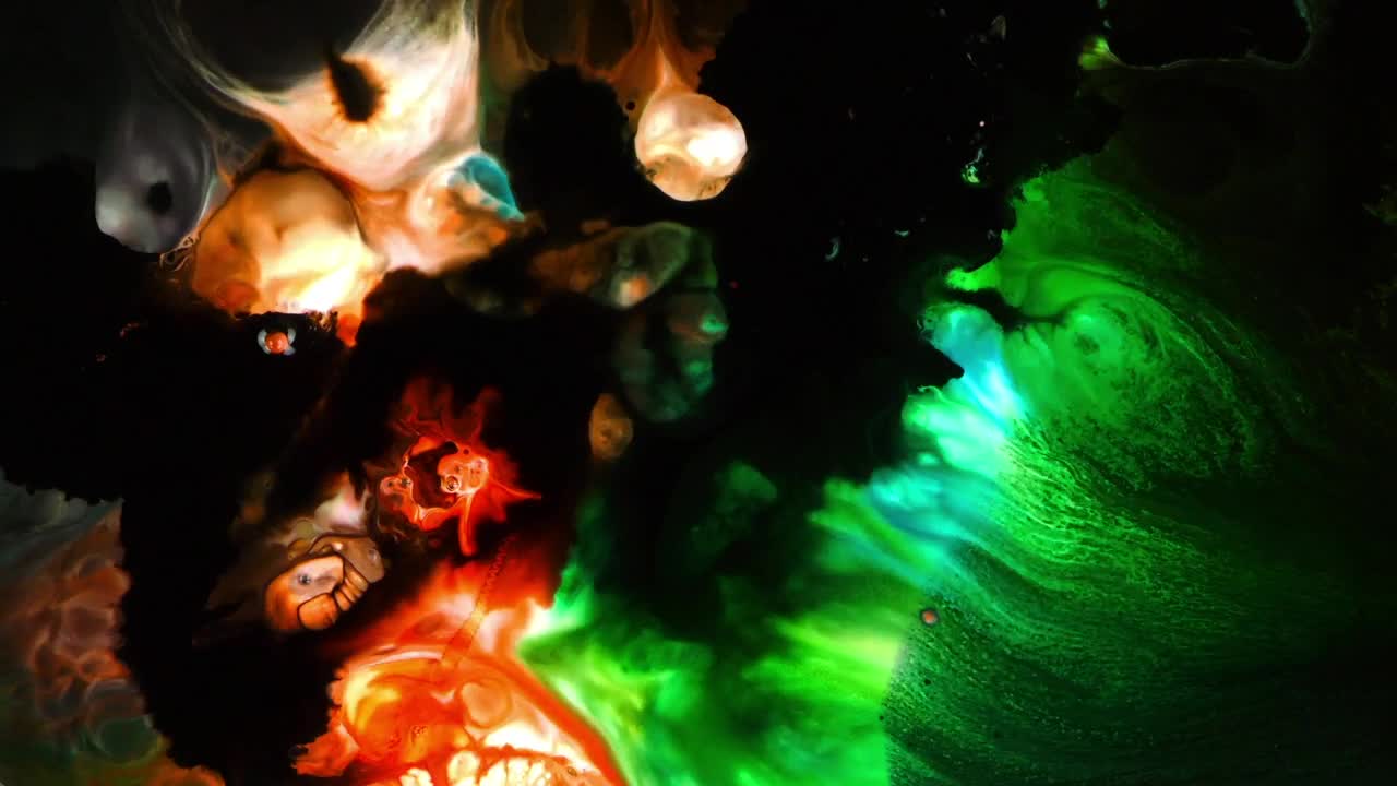 Stock Video Multi Colored Watery Ink Texture Live Wallpaper