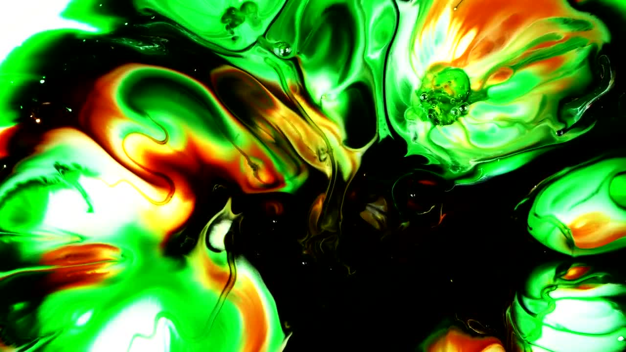 Stock Video Multicolor Ink Mixing Live Wallpaper