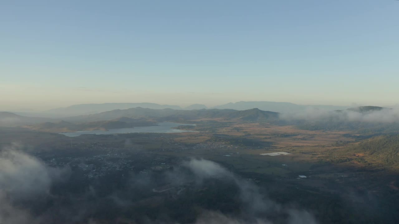 Stock Video Natural Relief From The Heights During Sunset Live Wallpaper