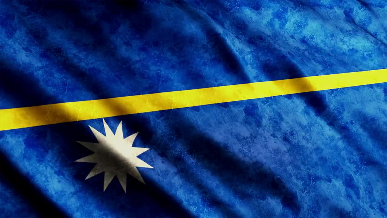 Stock Video Nauru Faded Waving Flag D Animation Live Wallpaper