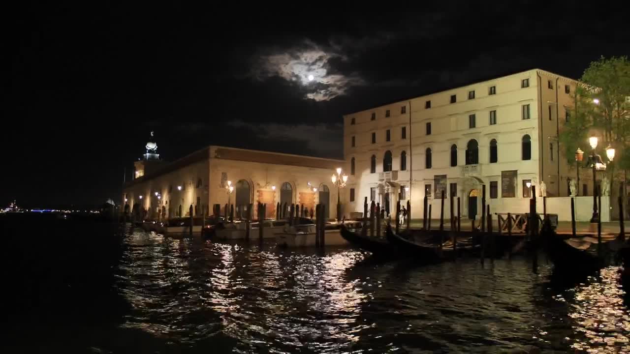 Stock Video Navigating The Central Canal Of Venice Live Wallpaper