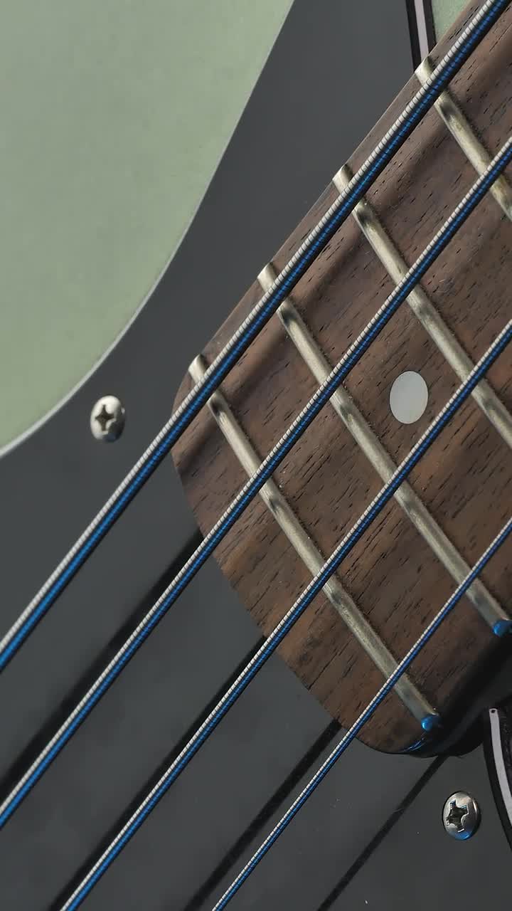 Stock Video Neck Of An Electric Bass Live Wallpaper