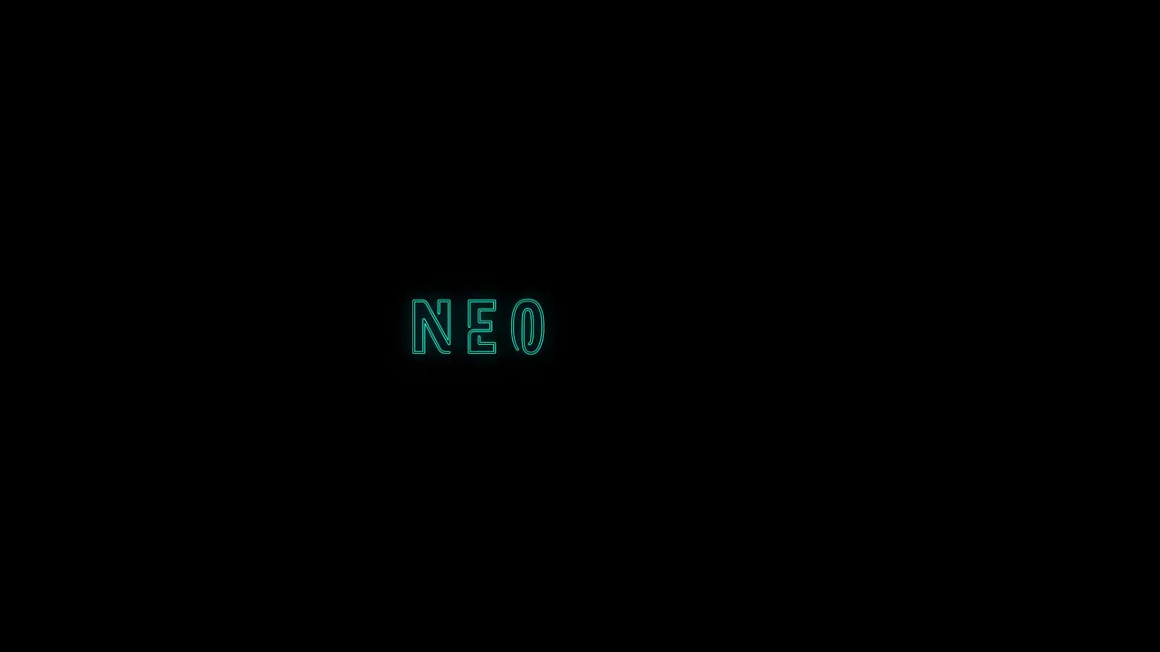 Stock Video Neon Advertisement Title Live Wallpaper