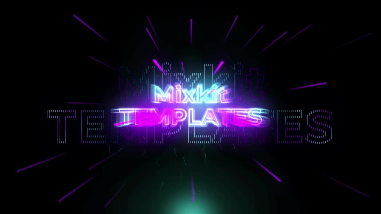 Stock Video Neon Opener With Sparks Live Wallpaper