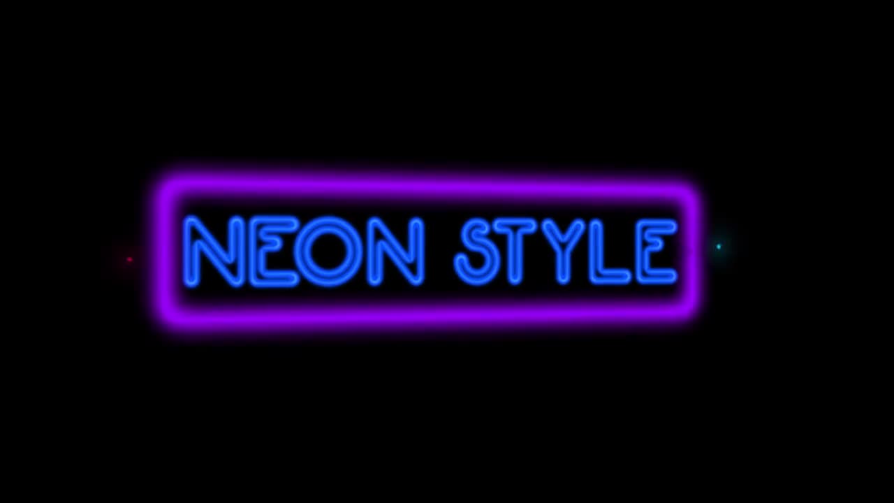 Stock Video Neon Sign Title Live Wallpaper