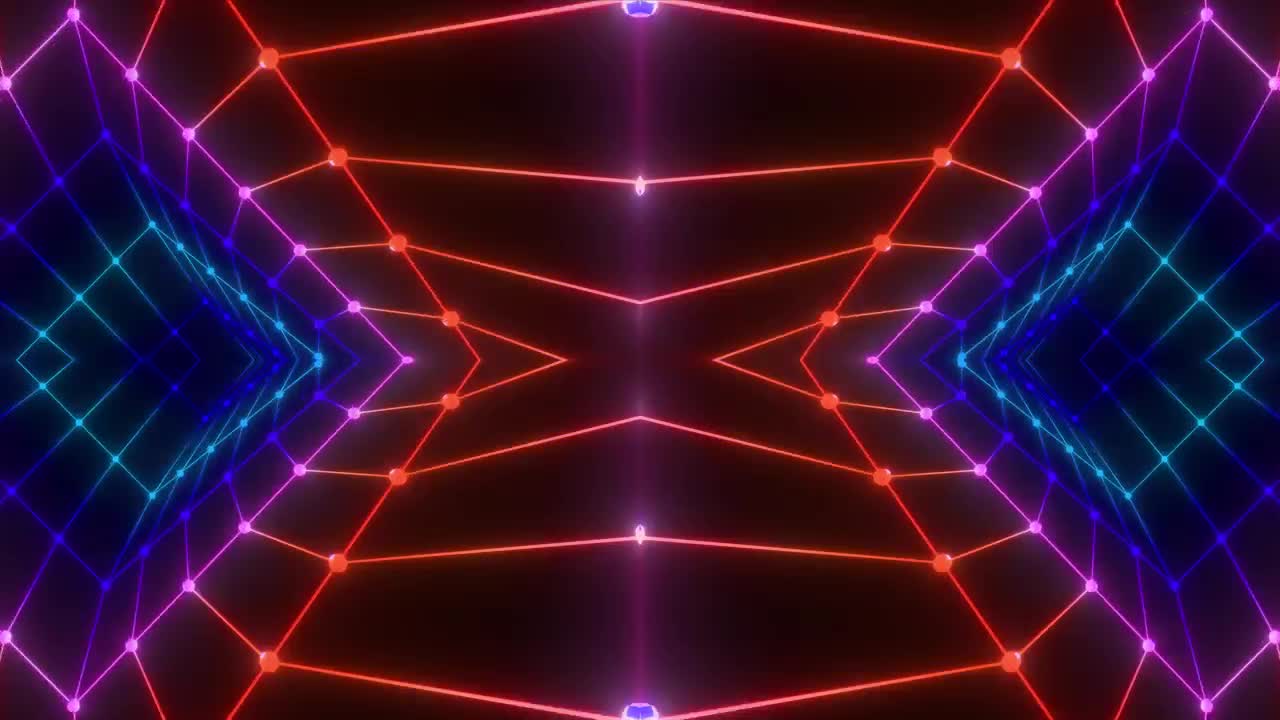 Stock Video Network Of Colored Dots And Lines Traveling Fast Live Wallpaper