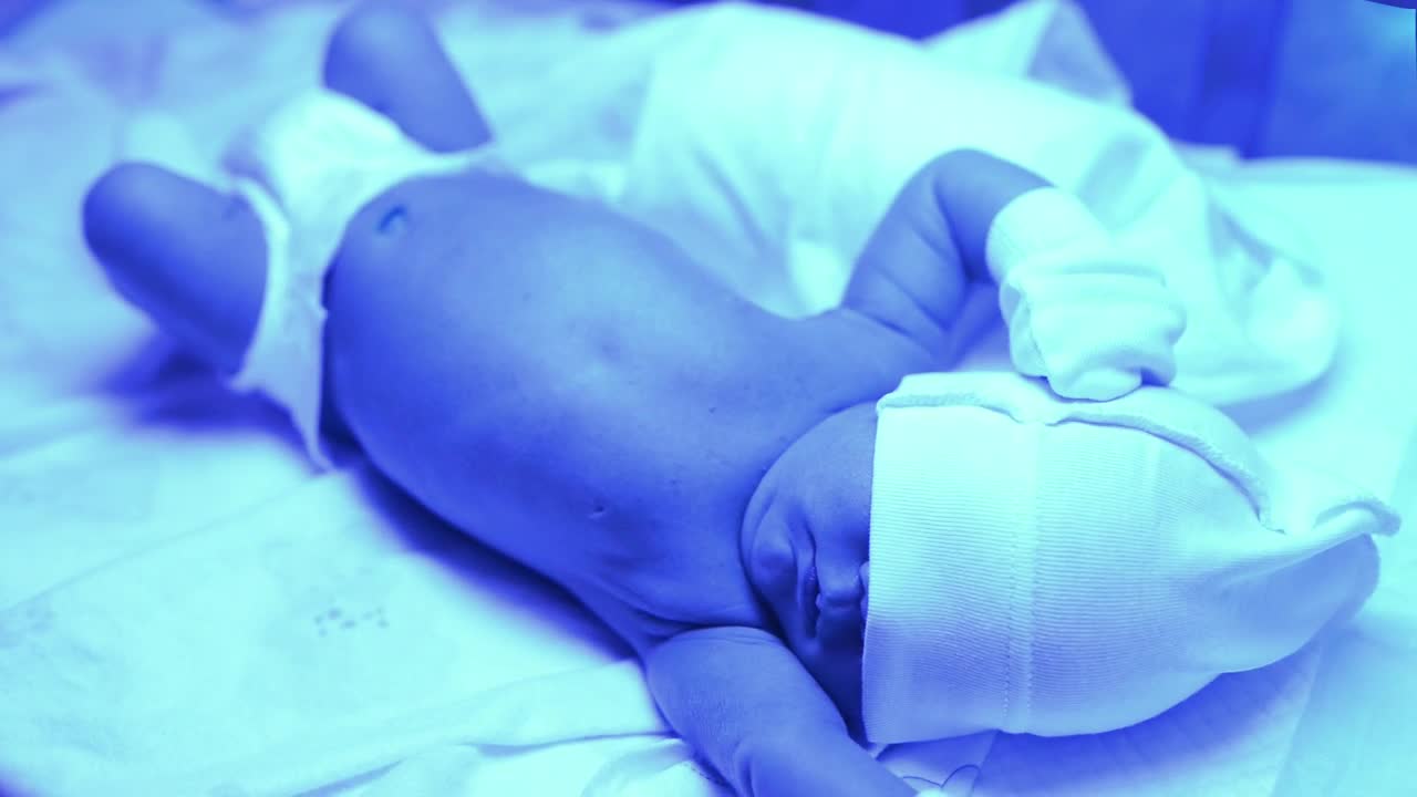 Stock Video Newborn Baby In Hospital Bed Live Wallpaper