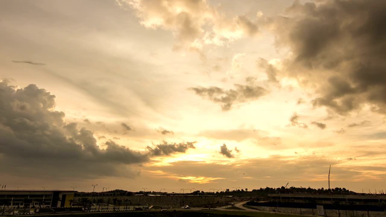 Stock Video Night Closing In Across The Sky Live Wallpaper