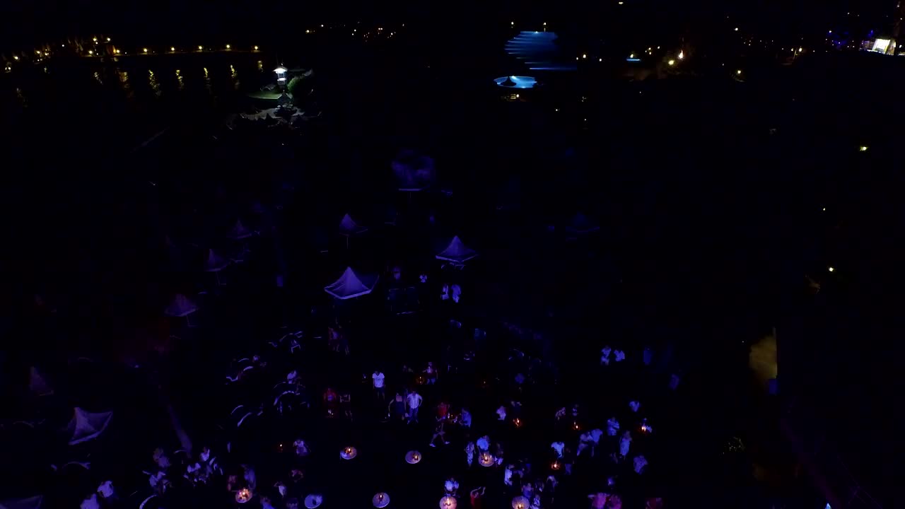 Stock Video Night Club Party From Above Live Wallpaper