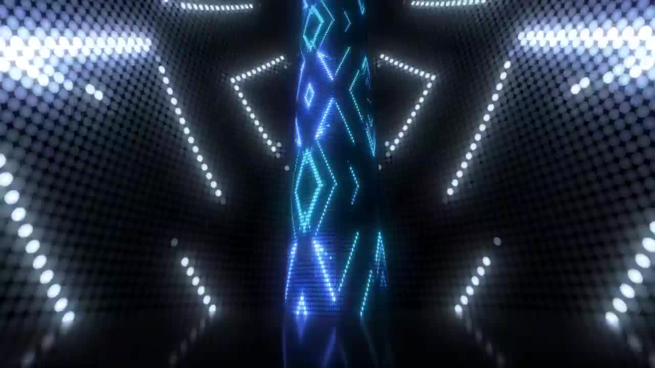 Stock Video Night Club Scenario With Lights And Screens Live Wallpaper
