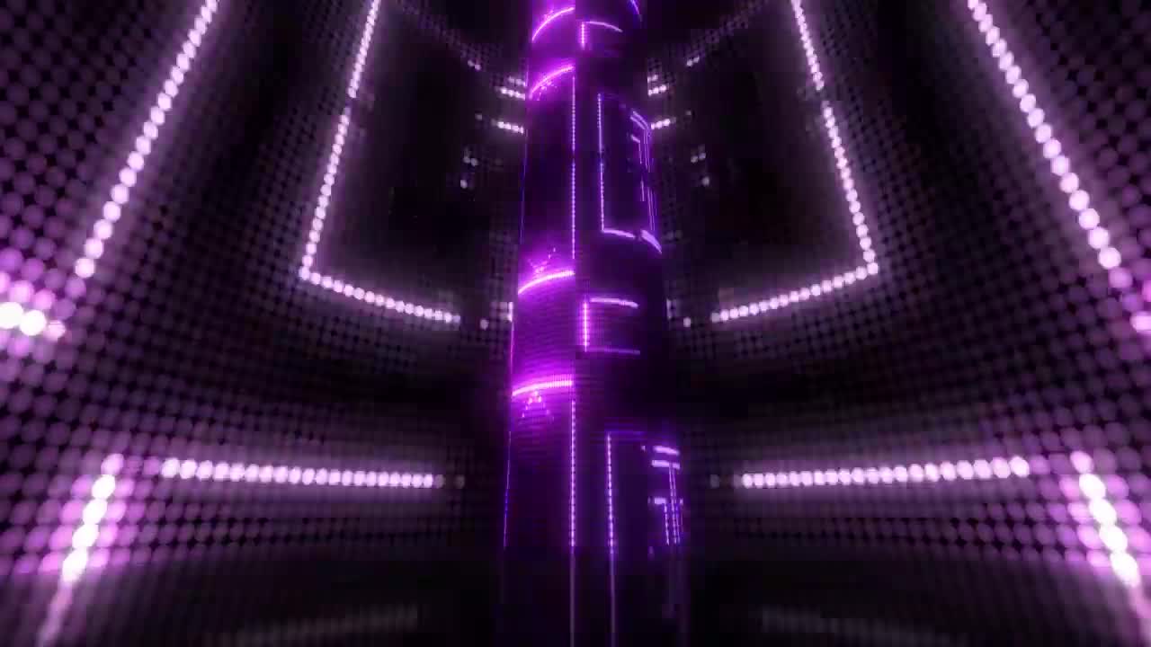 Stock Video Night Life Concept With Led Screens Live Wallpaper