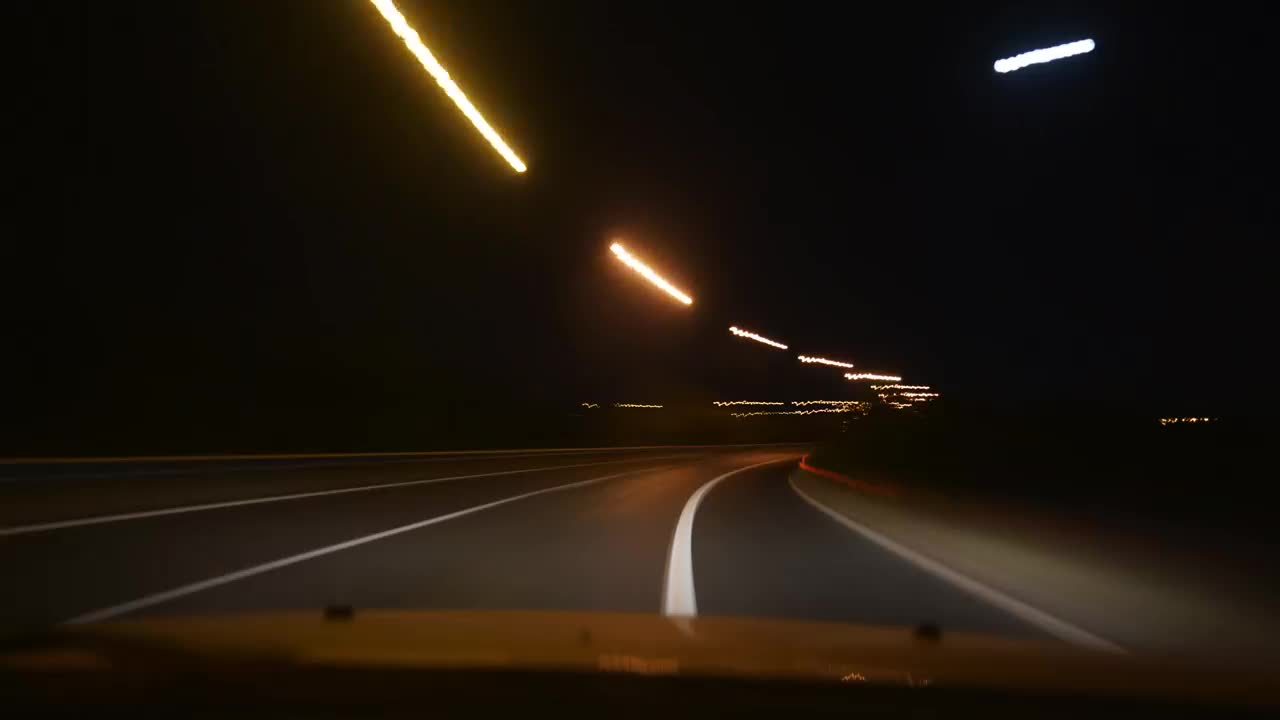 Stock Video Night Lights And Traffic On The City Roads Live Wallpaper