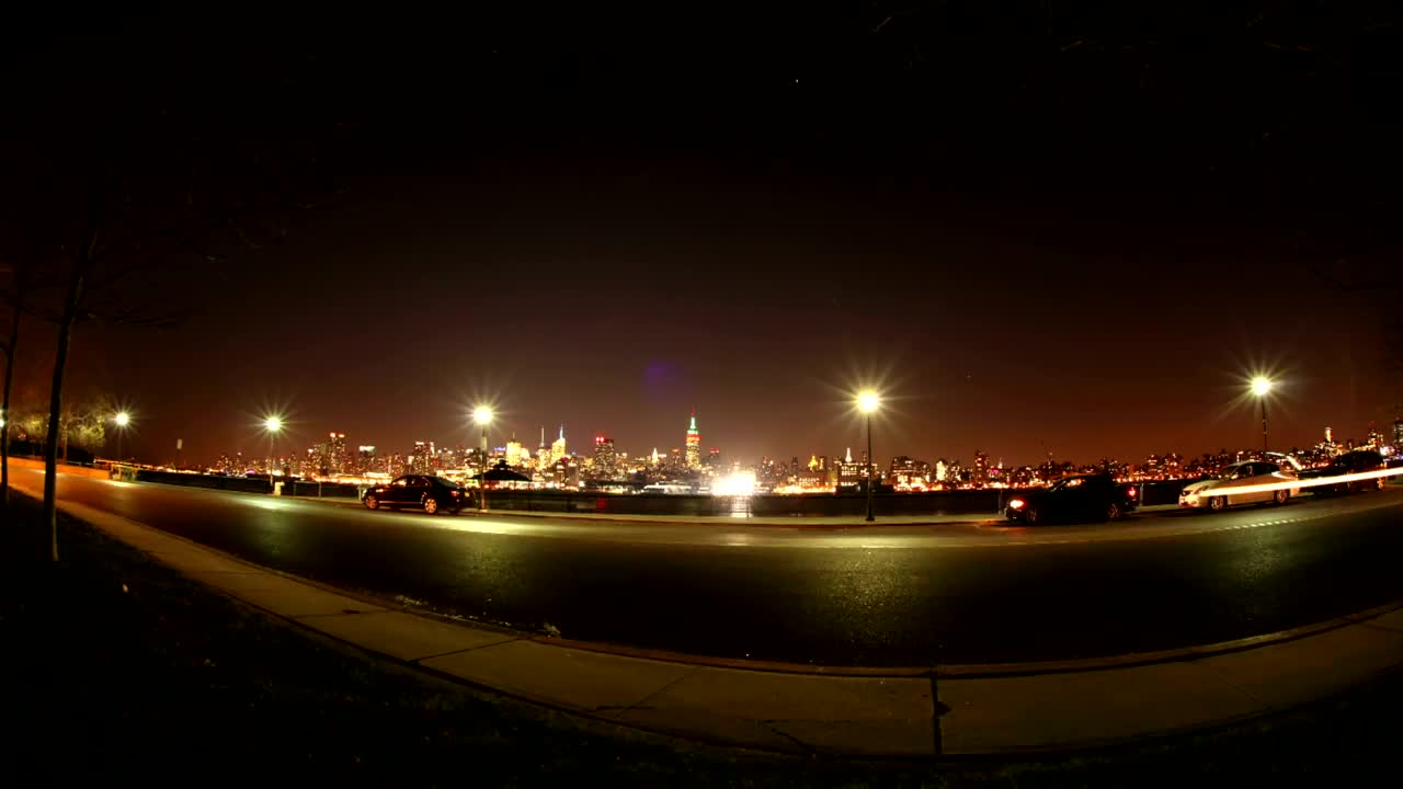 Stock Video Night Lights In The City Live Wallpaper
