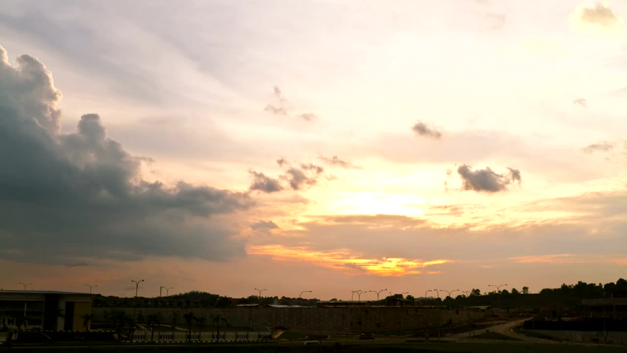 Stock Video Night Time Coming In Quickly Live Wallpaper