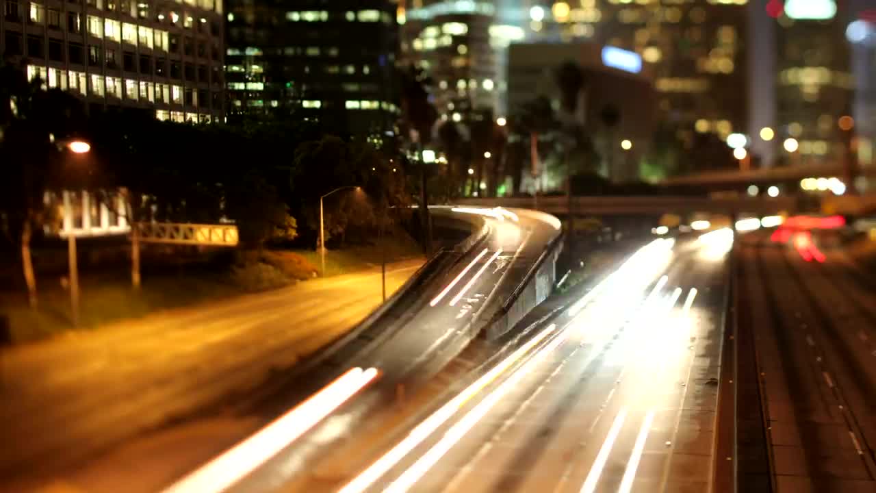 Stock Video Night Traffic In The City Live Wallpaper