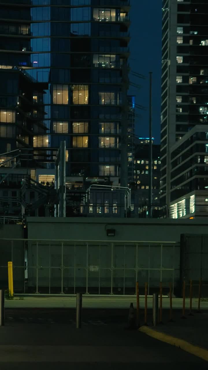 Stock Video Night Walk Through The Streets Of A Big City Live Wallpaper