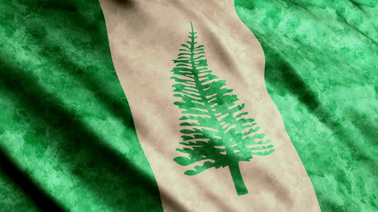 Stock Video Norfolk Island Flag Live Wallpaper