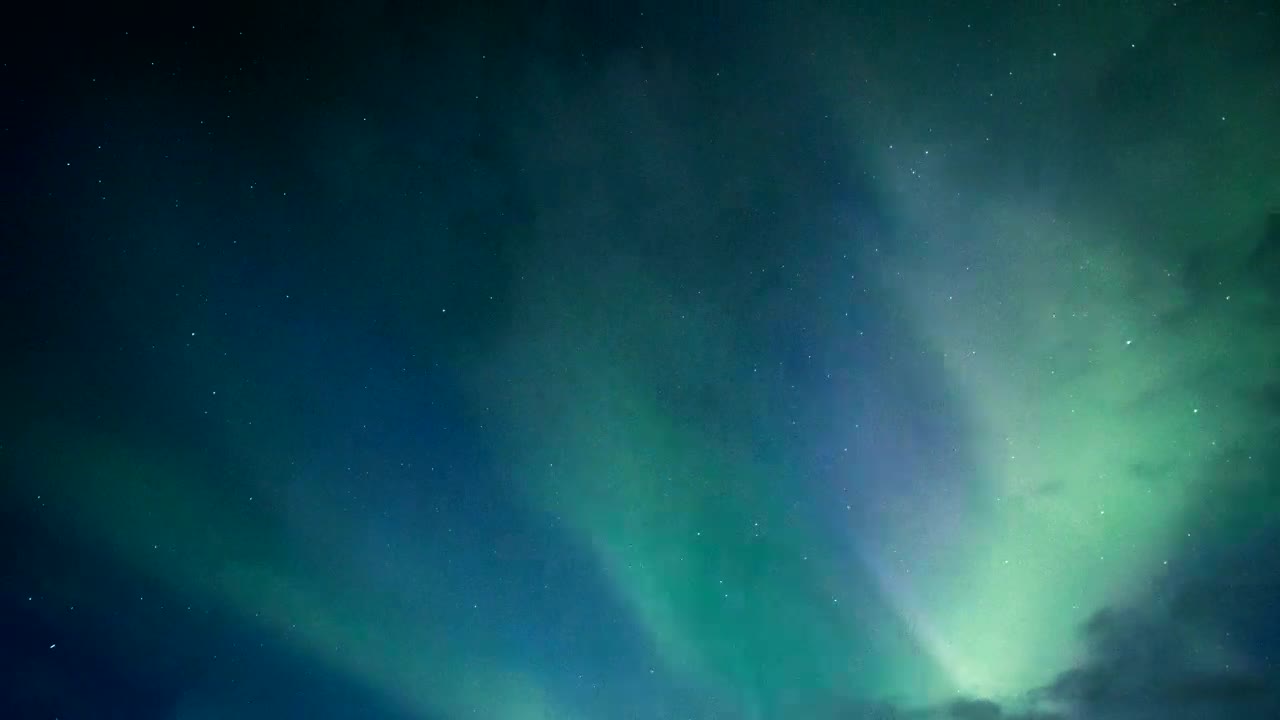 Stock Video Northern Lights Of Blue And Green Colors In The Night Live Wallpaper