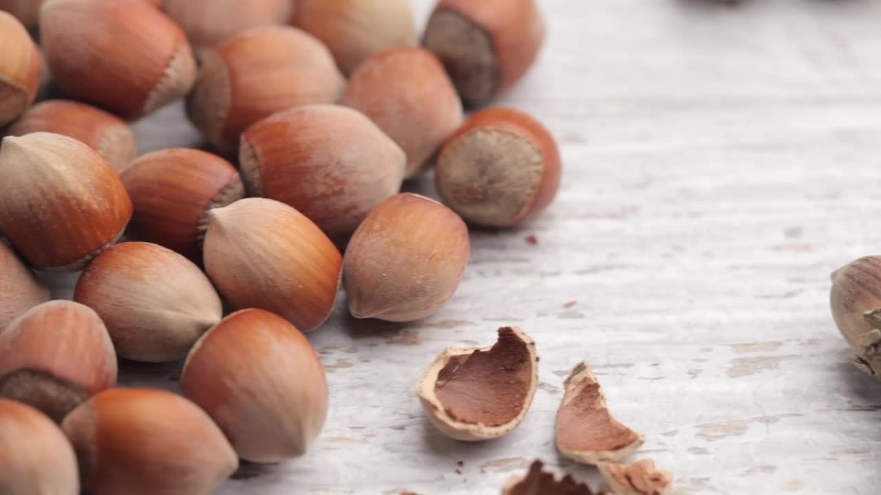 Stock Video Nuts On A White Board Live Wallpaper