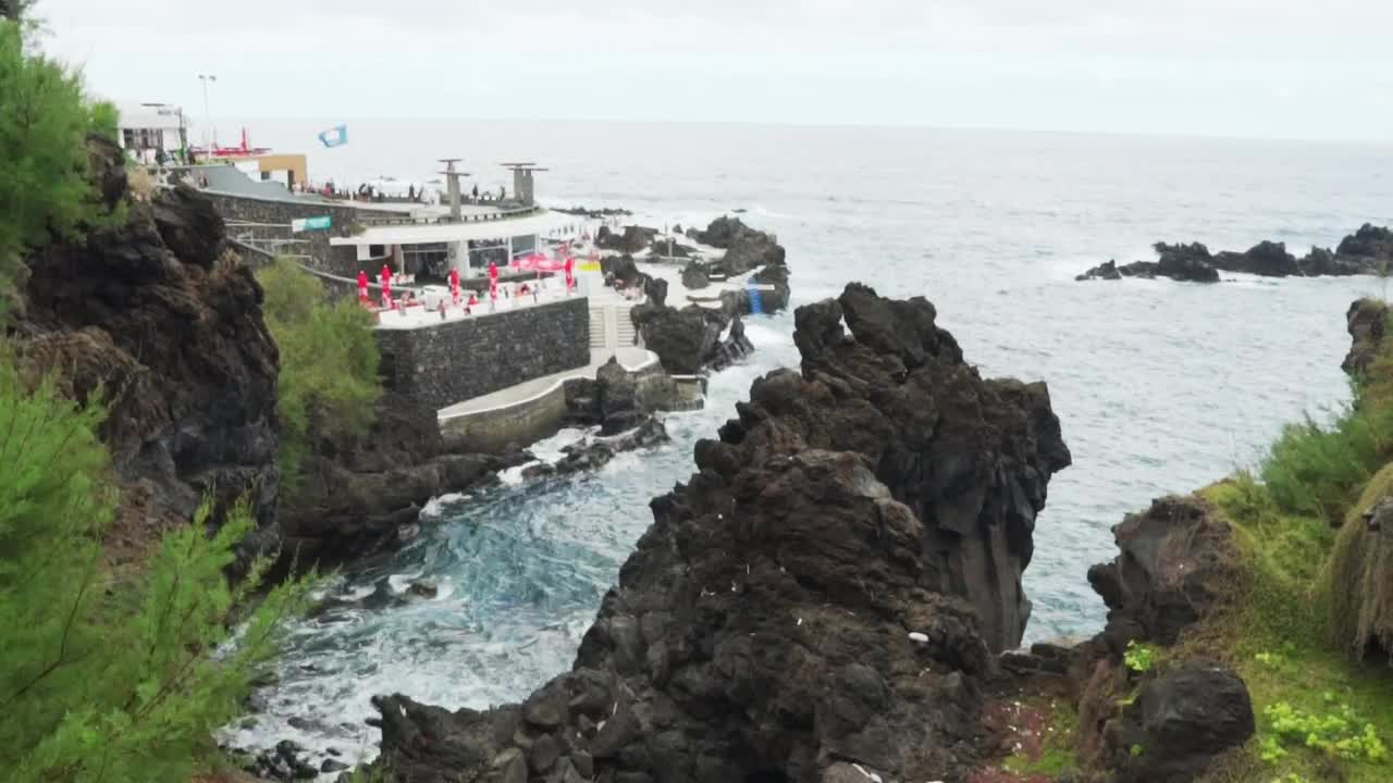 Stock Video Ocean View Cliff Live Wallpaper