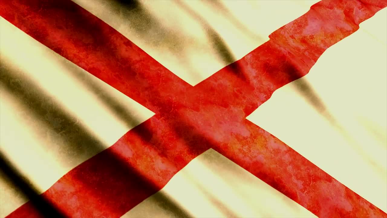 Stock Video Old Alabama State Flag Live Wallpaper