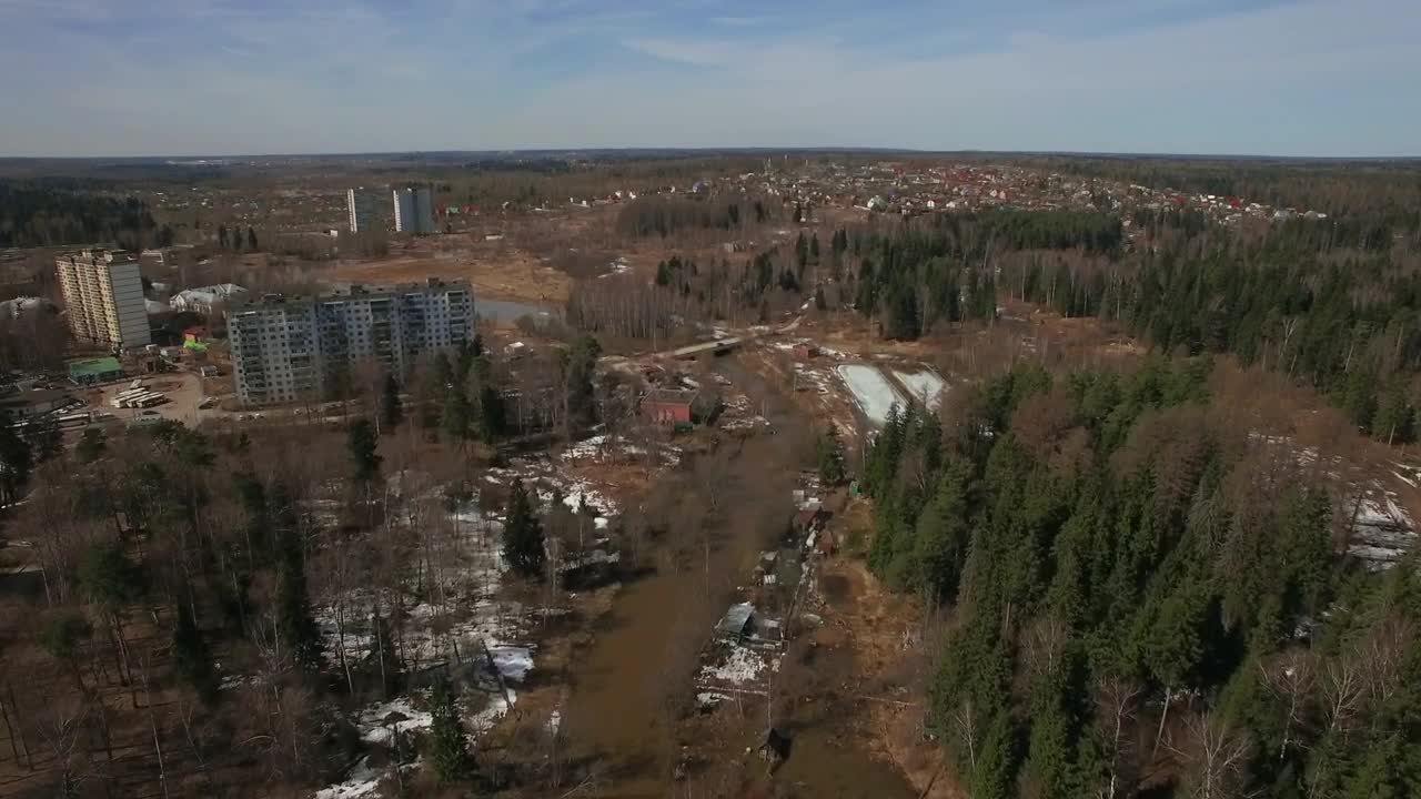 Stock Video Old Buildings At The Edge Of Woodland Live Wallpaper