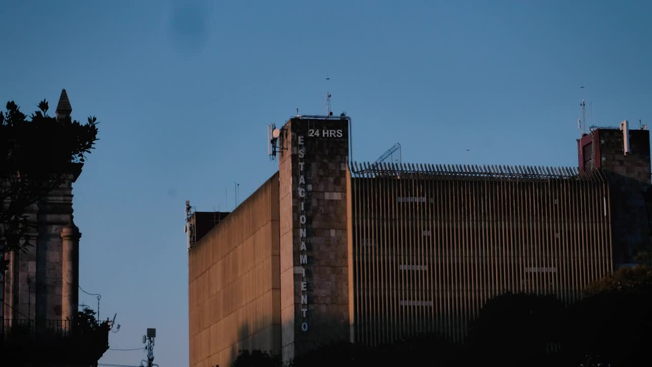Stock Video Old Buildings During An Afternoon Live Wallpaper