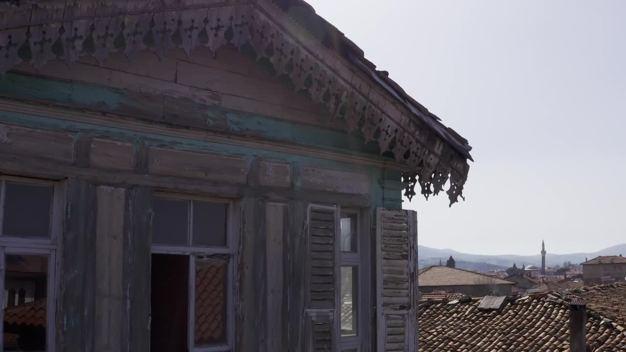 Stock Video Old Houses In A Village Live Wallpaper