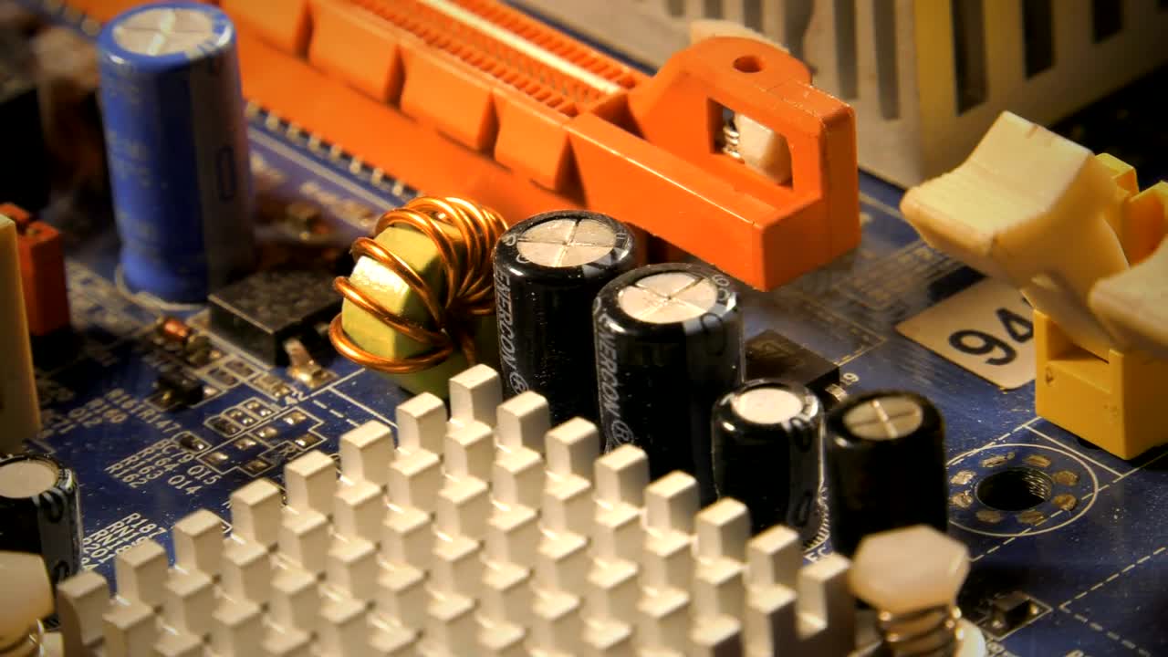 Stock Video Old Hardware Of A Pc Seen In Detail Live Wallpaper