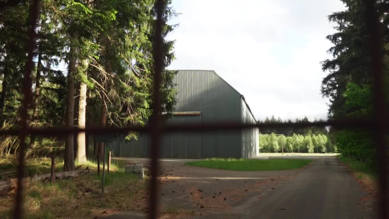 Stock Video Old Industrial Warehouse In Nature Live Wallpaper
