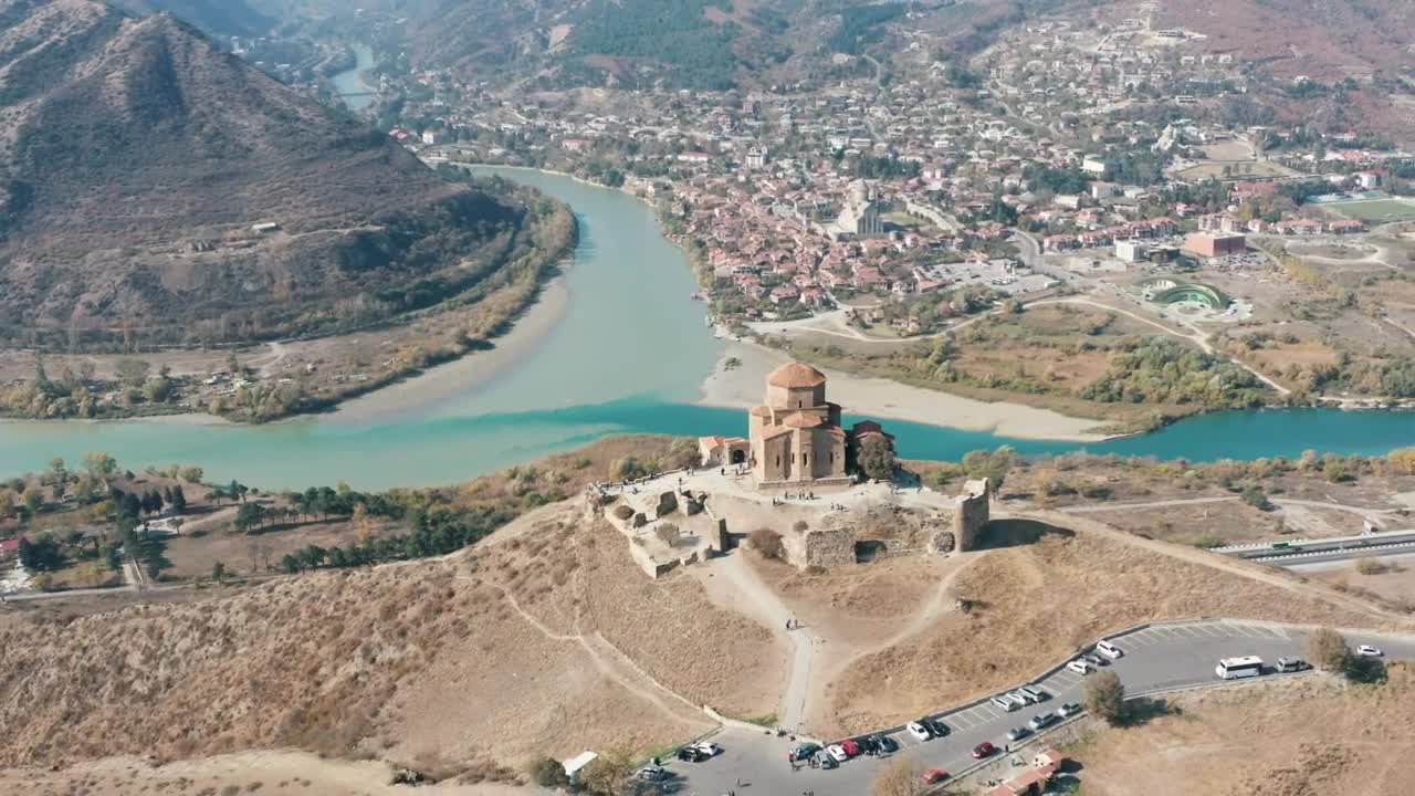 Stock Video Old Medieval Castle In The Top Of The Hill Live Wallpaper