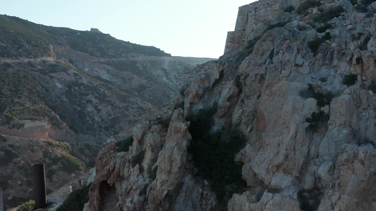 Stock Video Old Mine On A Rocky Mountain Live Wallpaper