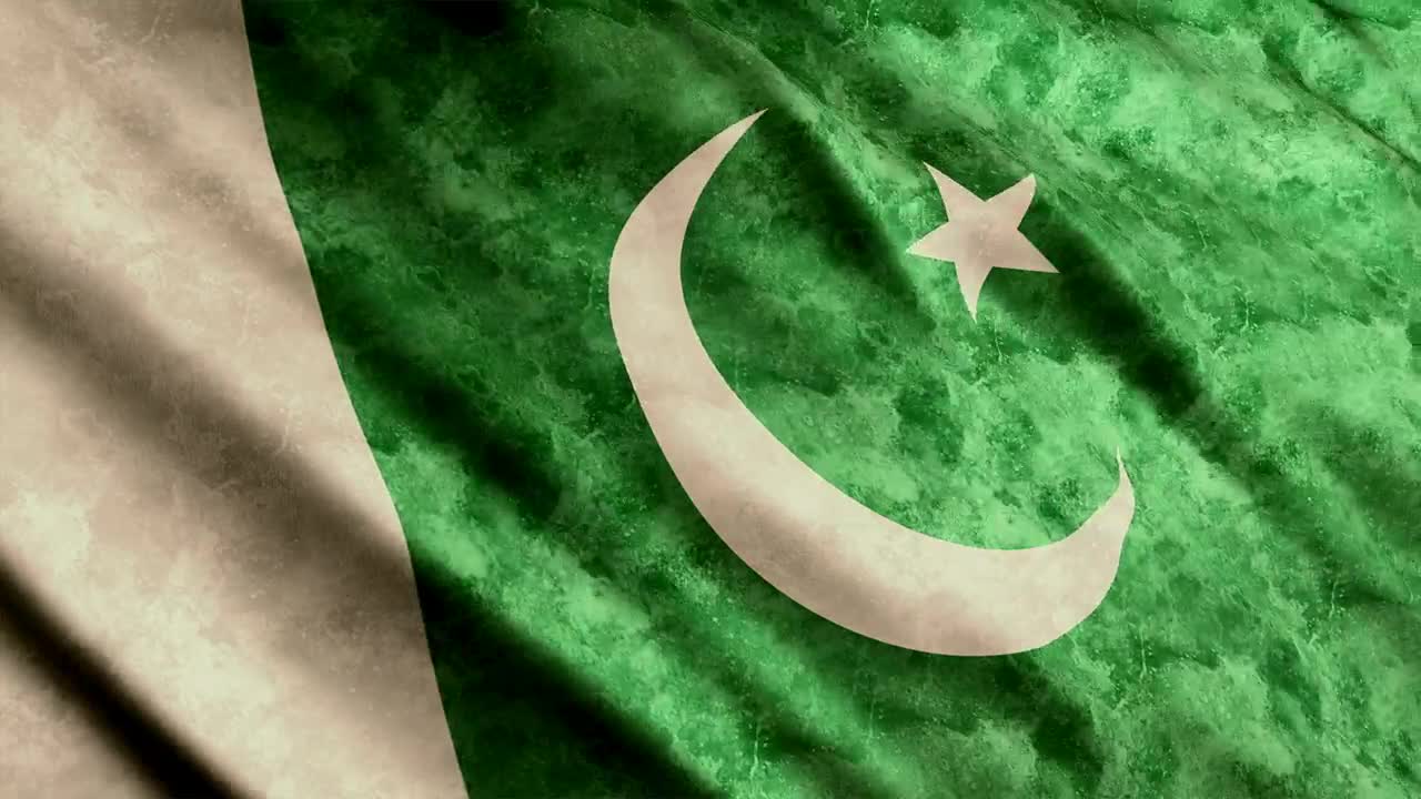 Stock Video Old Pakistan Flag Live Wallpaper