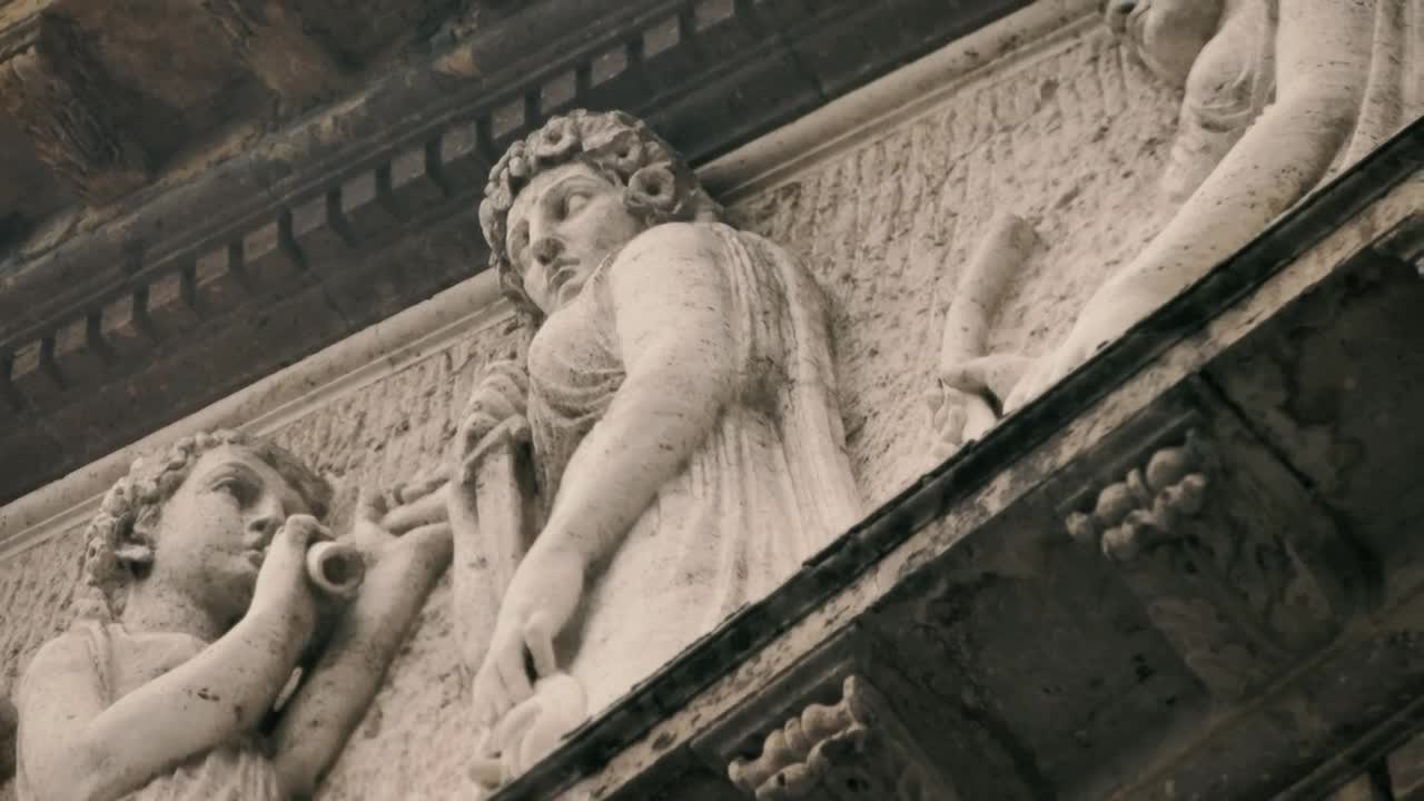 Stock Video Old Roman Architecture In A Theater Live Wallpaper