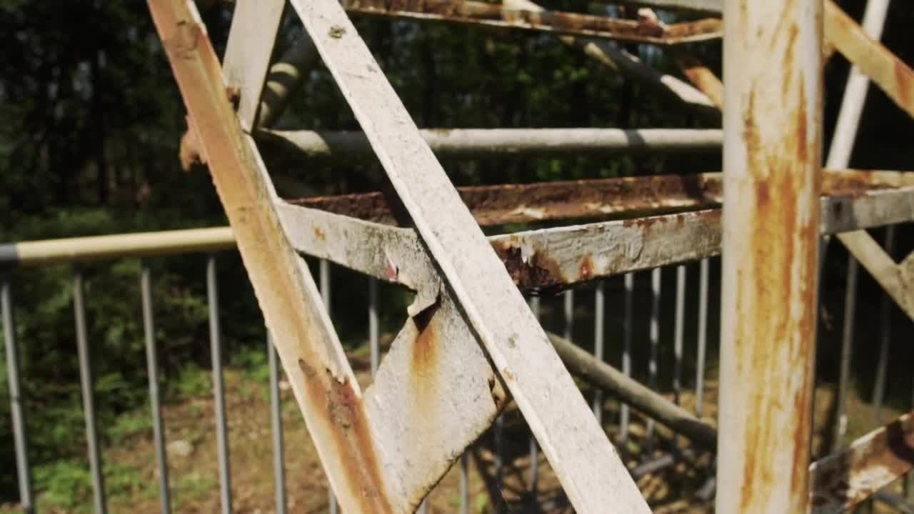 Stock Video Old Rusty And Deteriorated Staircase Seen In Detail Live Wallpaper