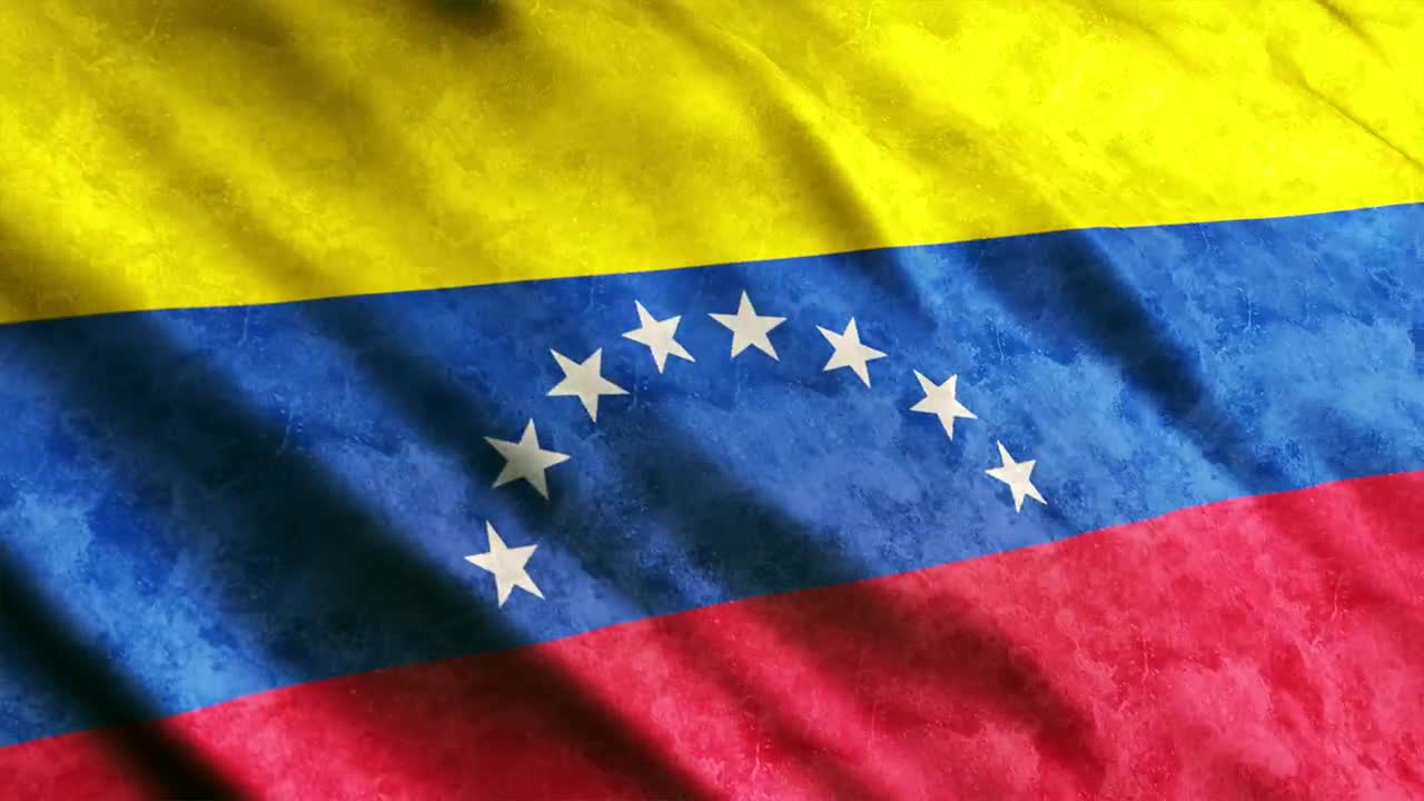 Stock Video Old Venezuela Flag Live Wallpaper