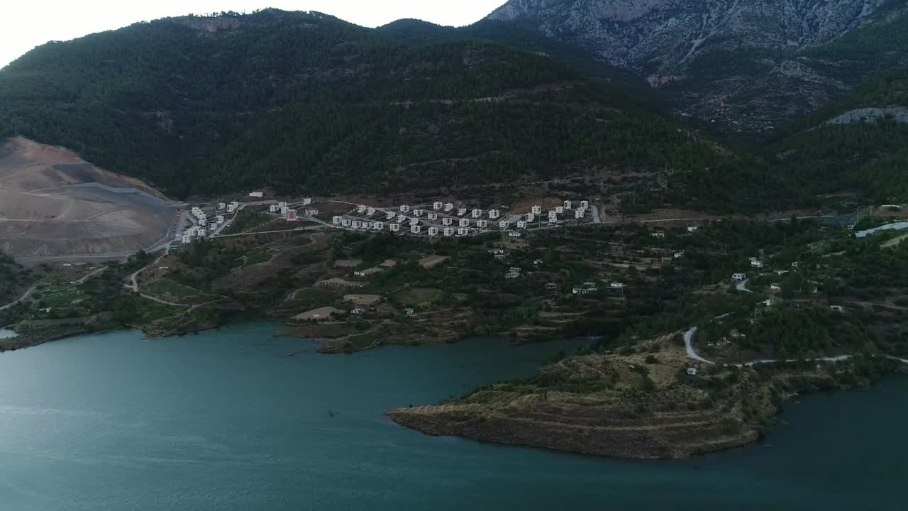 Stock Video Old Village In A Mountain Region Live Wallpaper