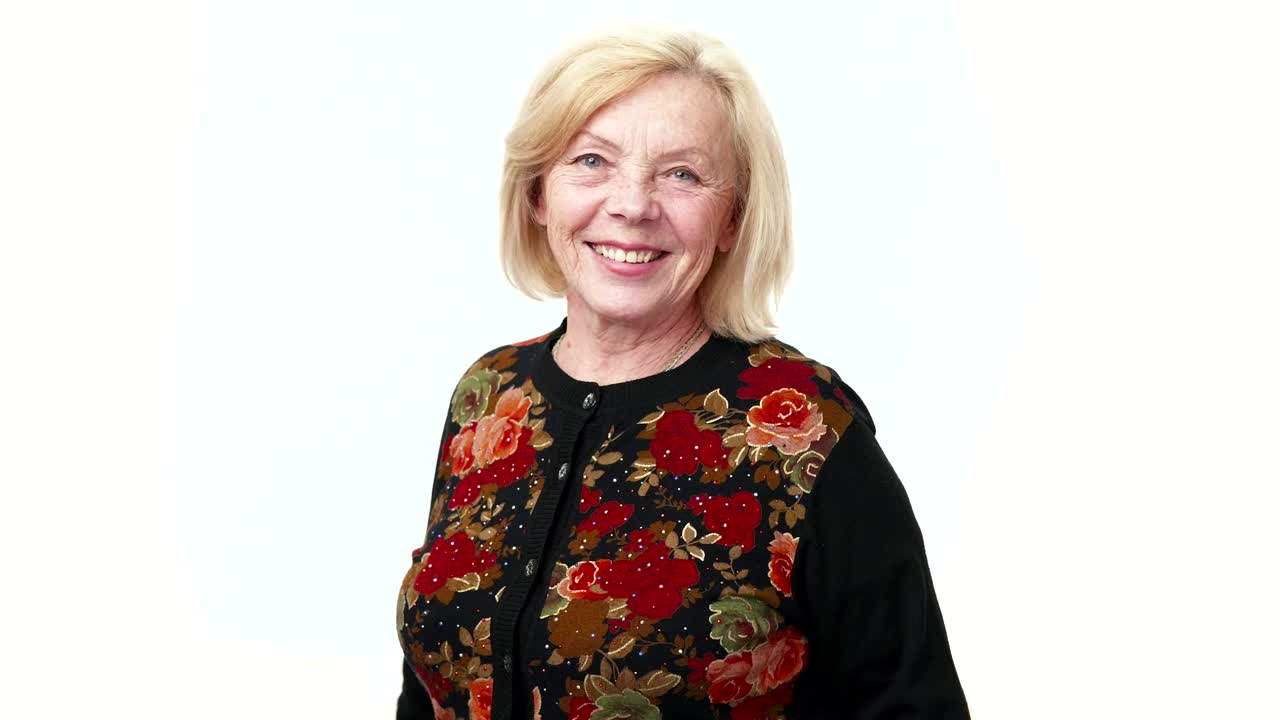 Stock Video Older Woman Showing The Thumbs Up Live Wallpaper