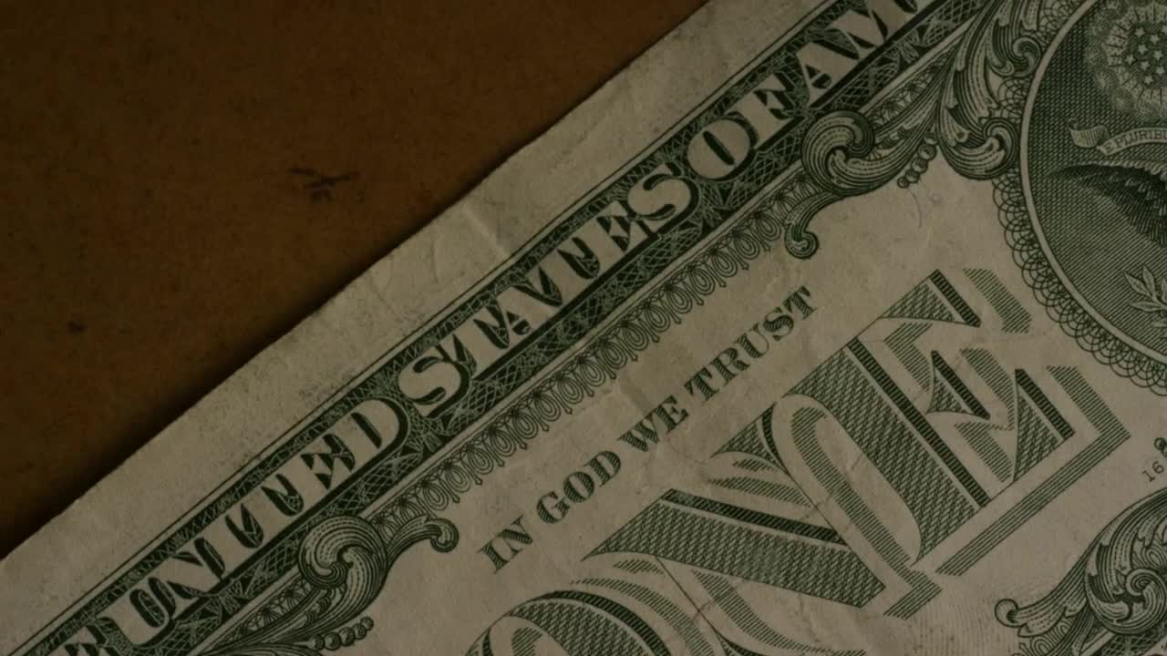 Stock Video One Dollar Bills Falling In To The Table Live Wallpaper
