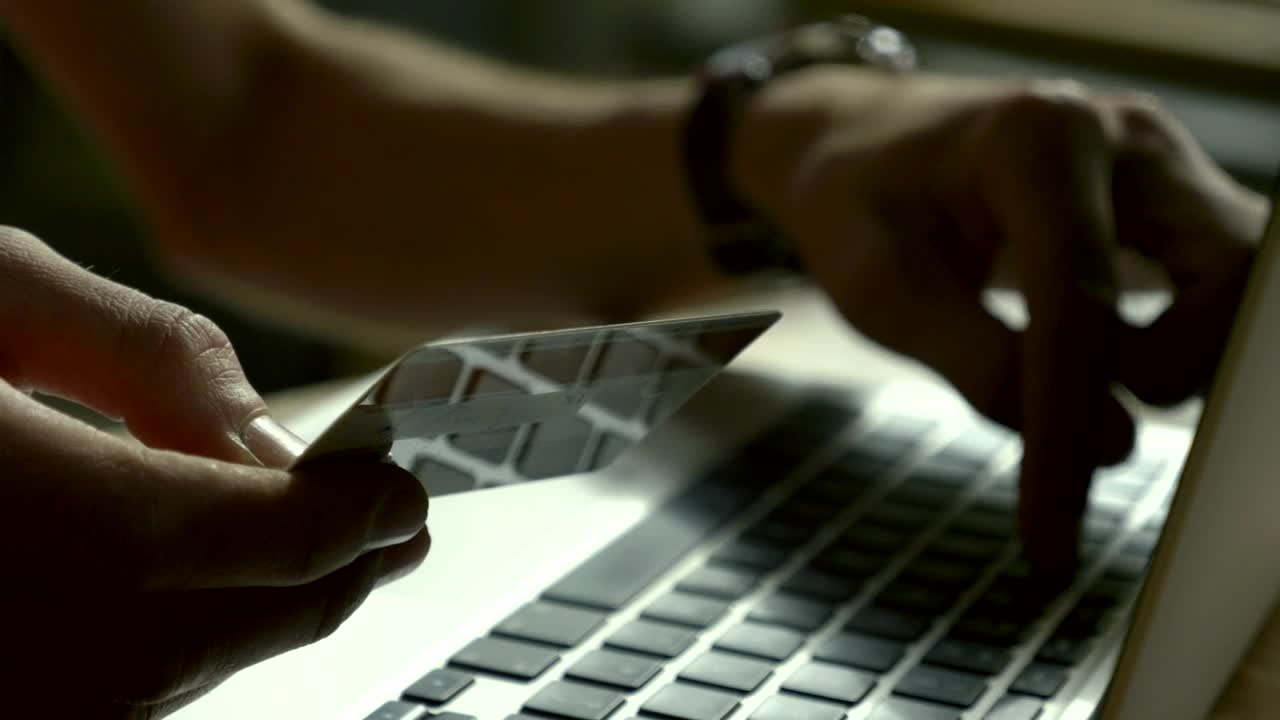 Stock Video Online Shoping With Credit Card Live Wallpaper