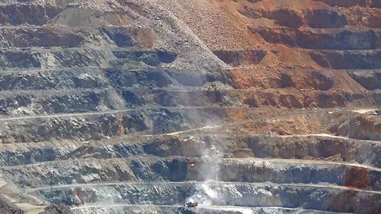 Stock Video Open Pit Mine Live Wallpaper