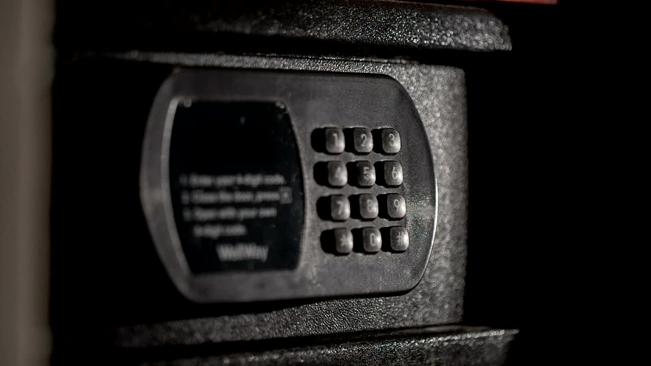 Stock Video Opening A Safe With The Code Live Wallpaper