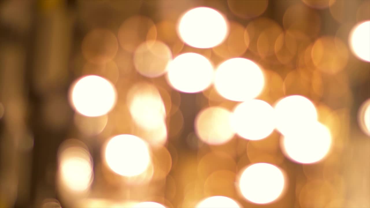 Stock Video Orange Abstract Bokeh Live Wallpaper