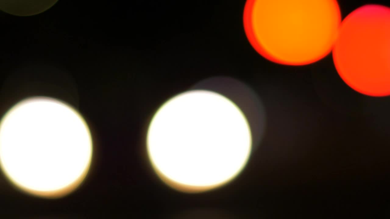 Stock Video Orange And White Bokeh Effect Lights Live Wallpaper